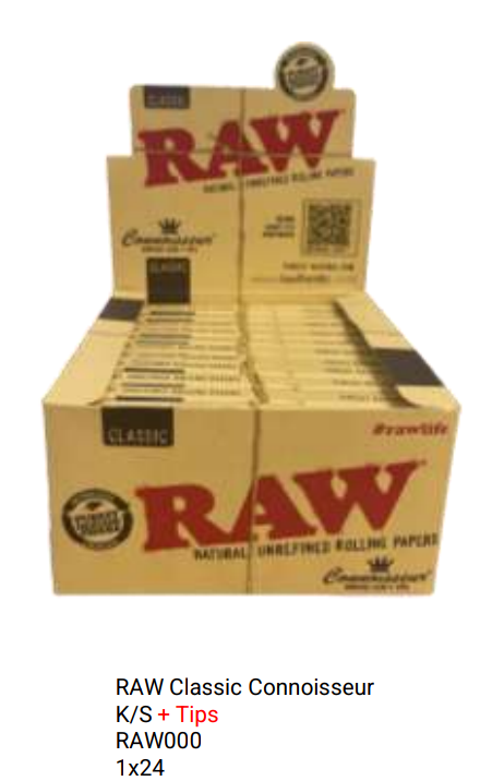 Raw Classic Connoisseur King Size With Tips