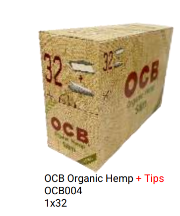 OCB Organic Hemp + Tips